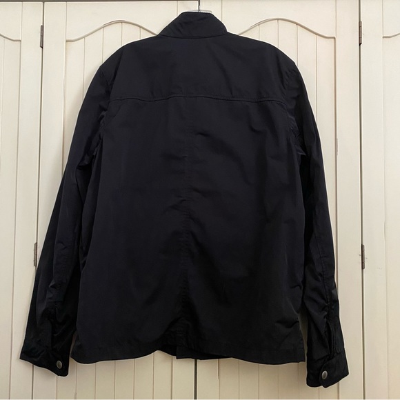 Gap Men’s Harrington Jacket Navy Blue Lightweight Zip Front Double Snap Collar L - Picture 2 of 14